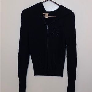 DKNY ZIP UP HOODED SWEATER